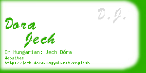 dora jech business card